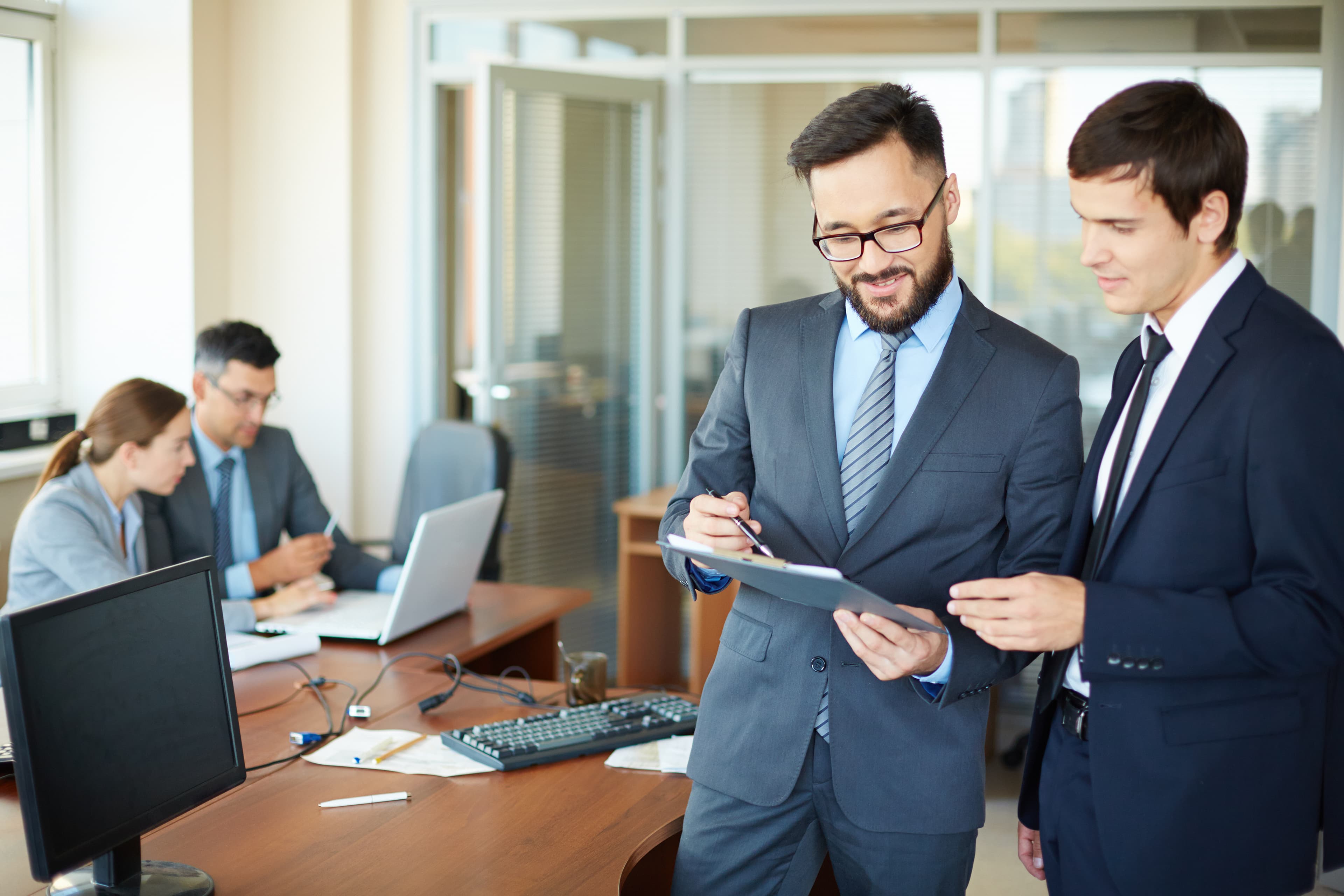 Profesionales de negocios